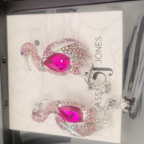 Sassy Jones lola flamingo bracelet and earrings - Picture 2 of 3
